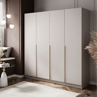 Lookway Kleiderschrank SAVAGE 4D in Kaschmir Vier­türiger Kleiderschrank Breite: 200 cm