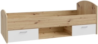 Jugendbett CULGOA 90 x 200 cm mit 2 Schubladen - Artisan Eiche / Weiß