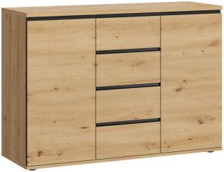 Küchenschrank Hochschrank 60cm Korpus- & lackierte Frontfarbe wählbar (RI-D14/DL/60/207)