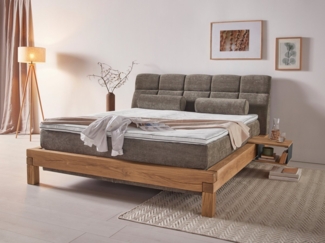 Home affaire Boxspringbett Villads, Liegefläche: 180/200 cm, Inside-Boxspring-Unterbau, recycelte Stoffe