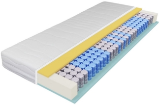 Taschenfederkernmatratze Ortho Strong, Beco, 20 cm hoch, 2 Härtegrade in 1 Matratze, 100 Nächte Probeschlafen