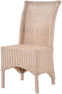 Krines Home Esszimmerstuhl Rattan Esszimmerstuhl hohe Rückenlehne Rattanstuhl Esszimmer Korbstuhl, aus Rattan