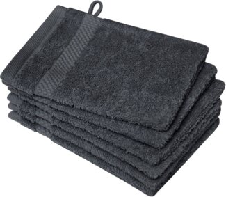 Dyckhoff Waschhandschuh Planet, (Set, 6-St), 450 g/m², aus reiner Baumwolle, trocknergeeignet