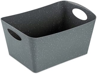 Koziol Aufbewahrungsbox Boxxx M, Kiste, Bottich, Organic Recycled, Recycled Ash Grey, 3. 5 L, 1404120