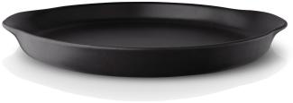 Eva Solo Nordic kitchen Servierplatte, Servierteller, Genießen, Küche, Platte, Feinsteinzeug, Schwarz, Ø 30 cm, 502797