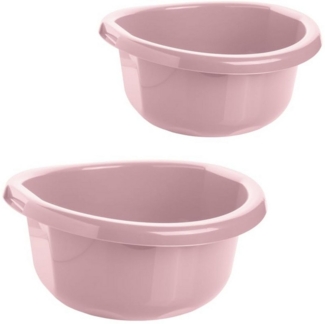 Centi Aufbewahrungsschüssel Runde Waschschüsseln 2er-Set vielseitig robust, Kunststoff, (2er-Set)