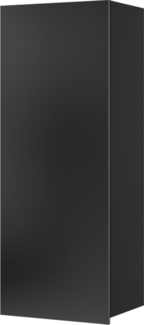 Hängeschrank Calabrini BR11 (Farbe: Schwarz / Schwarz Hochglanz)
