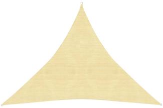 Sonnensegel HDPE Dreieckig 5 x 5 x 5 m Beige