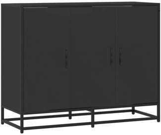 vidaXL Sideboard Schwarz 94x35x76 cm Holzwerkstoff 849004