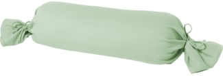 Mako Kissenbezug Feinjersey für Nackenrolle 15 x 40 cm eukalyptus