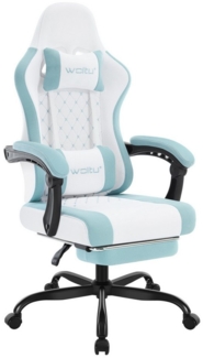 Woltu Gaming-Stuhl (1 St), mit Massagefunktion, ergonomisch, 150 kg, Netzstoff