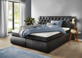 COLLECTION AB Boxspringbett, inklusive Bettkasten, LED-Beleuchtung und Topper