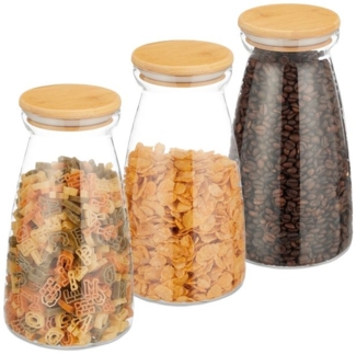 Vorratsgläser mit Deckel im 3er Set