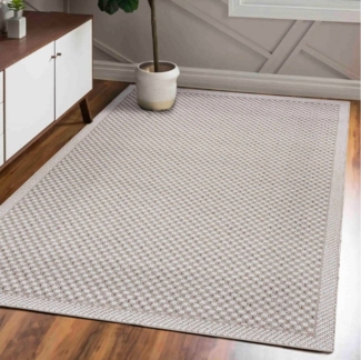 Mazovia Designteppich Modern Weich Minimalist Teppich für Wohnzimmer - Neutralfarben Teppich, 80x150 cm, Fußbodenheizung