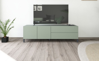 borchardt Möbel Lowboard, Metallfüße, grifflose Optik