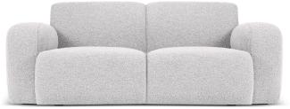 Micadoni Boucle Sofa Molino 2-Sitzer Boucle Hellgrau