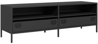 vidaXL TV-Schrank Schwarz 135x39x43,5 cm Kaltgewalzter Stahl 851334