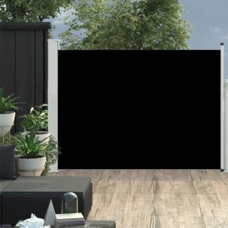 vidaXL Ausziehbare Seitenmarkise 100×500 cm Schwarz 48382