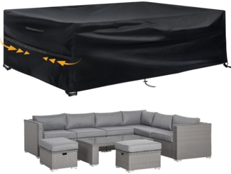 Gartenmöbel Abdeckung Schutzhülle Wasserdicht Winddicht 280x204x106cm