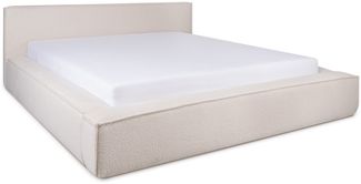 wonello Polsterbett Marla, Bett mit Bettkasten und Lattenrost – eleganter Boucle-Stoff