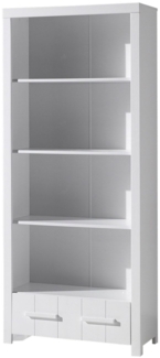 Regal Karalynn 87 x 39 x 206 Standregal MDF Weiß