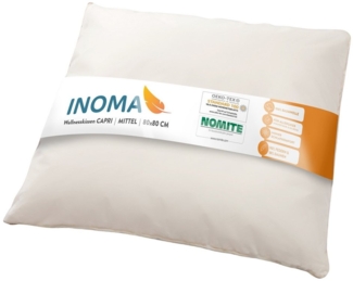 INOMA Federkopfkissen INOMA Wellness-Kissen CAPRI – 80x80 cm - Made in Germany, Füllung: 90% Federn - 10% Daunen, Spar-Set, 2-tlg, 80x80 cm, allergikerfreundlich, made in Germany
