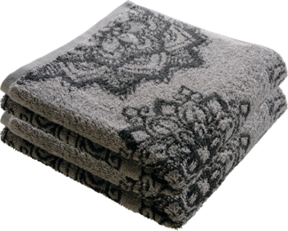 Erwin Müller Handtuch Handtuch "Mandala" 2er-Pack, Frottier, Walk-Frottier Motiv