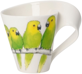 Villeroy & Boch NewWave Caffè Becher mit Henkel 300 ml Braunwangensittich