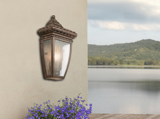 Elstead Lighting Venetian Rain 1-Light Außenwandleuchte bronze IP44