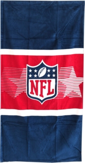 NFL Velour Badetuch 80 x 150 cm rot/blau Baumwolle Handtuch Saunatuch