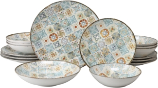 Mosaik Bunt, Tellerset 16-tlg (mo)