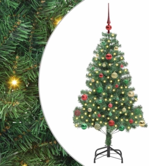 vidaXL Weihnachtsbaum mit 150 LEDs mit Ständer Grün 150 cm PVC 3396375