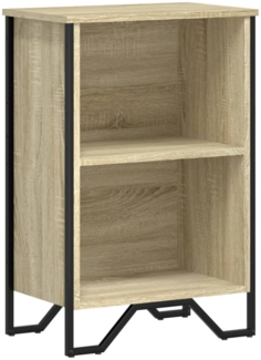 vidaXL Bücherregal Sonoma-Eiche 50x31x74,5 cm Holzwerkstoff 848600