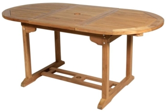 Vente-unique - Garten-Esstisch - ausziehbar - Teakholz - 120-170 cm - BYBLOS II von MYLIA