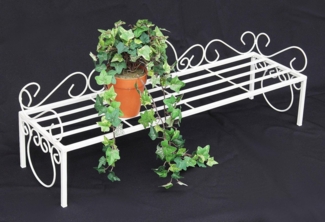 Blumenbank Mi Weiß Blumenständer 75cm Blumenregal Blumentreppe Pflanzentreppe Regal