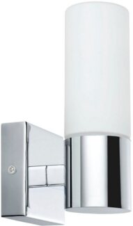 Paulmann No. 70354 Wandleuchten Gemini IP44 40 W 2er Pack Chrom Satin, Metall, Glas