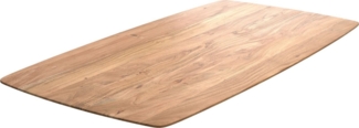 Esstischplatte Edge Boot 180x90cm Akazie Natur Schweizer Kante