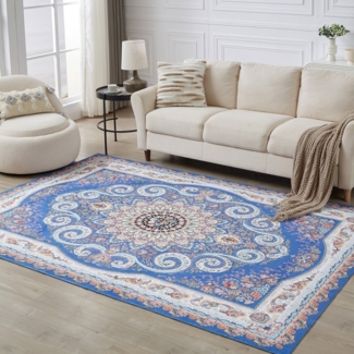 Celya Teppich Rechteckiger Teppich Wohnzimmer,Höhe:5,3 mm,Kurzflor-Wohnzimmerteppich, Höhe: 5.3 mm, weich, pflegeleicht, waschbar, Wohnzimmer, Schlafzimmer