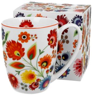 DUO ETNO Klassischer Becher 350 ml ŁOWICZ New Bone China Porzellan