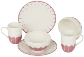 Villeroy & Boch Fleur Cassis Frühstücks-Set für 2 Personen / 6 Teile