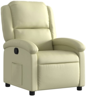 vidaXL Relaxsessel Creme Echtleder 3205922