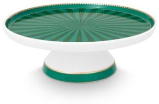 Pip Studio Mini-Tortenplatte Love Birds Stripes Emerald Grün (24cm) 51.018.161