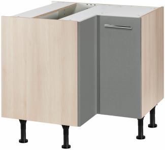 OPTIFIT Eckunterschrank Bern Breite 90x90 cm, mit Tür, höhenverstellbare Füße, mit Metallgriff