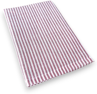 Tischläufer, mit Glitzer Streifen, Stoff-Tischläufer aus Baumwolle, 45 x 150 cm, Rot