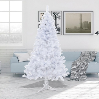 Clanmacy Künstlicher Weihnachtsbaum 120-210cm,Tannenbaum,Weihnachtsbaum mit Faltbarem ständer,Tannenbaum, Tannenbaum, Gute Kompression, nicht leicht verformt