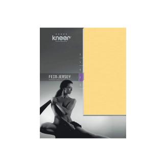 Kneer Fein Jersey Spannbetttuch 140x200 - 160x200 cm gelb (07)