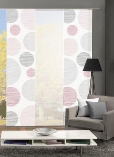 Vision S Schiebegardine 88553 Schiebegardinen BORDEN halbtransparent Bambusoptik 260x60 cm, 100% Polyester