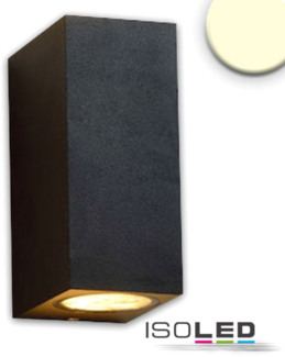 ISOLED Wandleuchte Up&Down 2xGU10, IP54, sandschwarz, exkl. Leuchtmittel