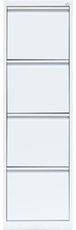 Steelboxx Hängeregisterschrank Lüllmann® Hängeregistraturschrank, 4 Schubladen einbahnig, 1320x400 (1-St) Komplett verschweißt und montiert - keine Montage erforderlich