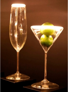 SEGULA LED-Leuchtmittel LED Floating Martini clear, E27, 1 St, Extra-Warmweiß, handmade